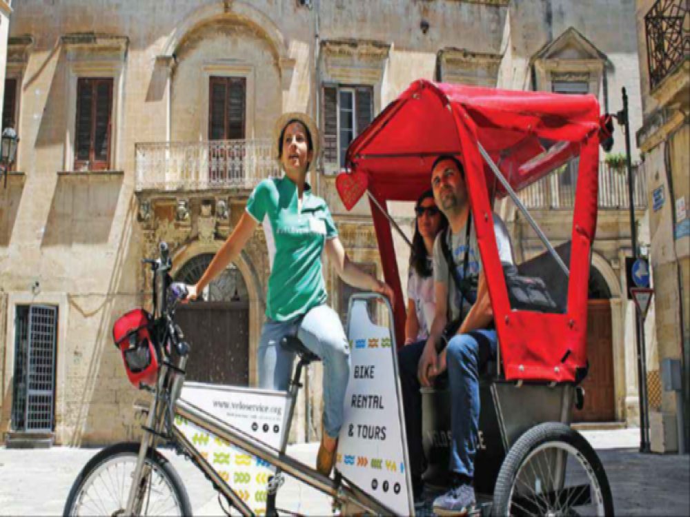 Lecce vista da un Risciò